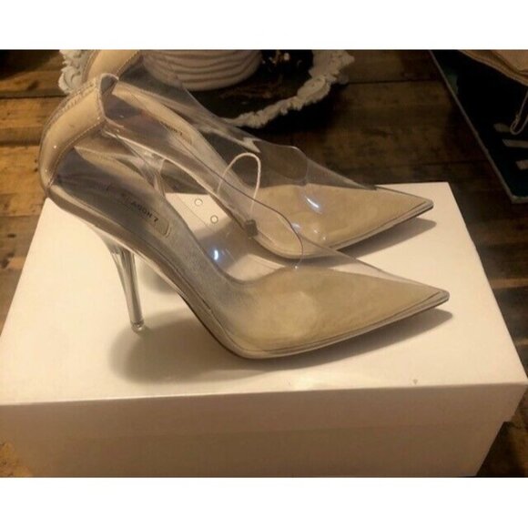 NIB $760 YEEZY SEASON 7 TRANPARENT BOMBA DE PVC TEMPORADA PUMPS SZ US 5 IT 35 - Picture 4 of 14